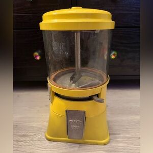 Vintage Yellow Gumball Machine
